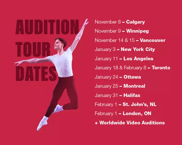 Register for an audition 