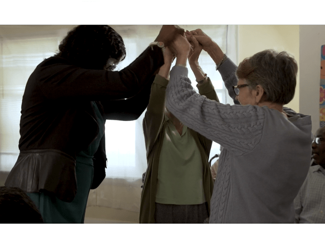 dancers living with dementia dance together